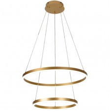 Φωτιστικό Κρεμαστό Φ40/60cm Στρογγυλό LED 50W 230V 00lm CCT Dimmable 6095-B-GD